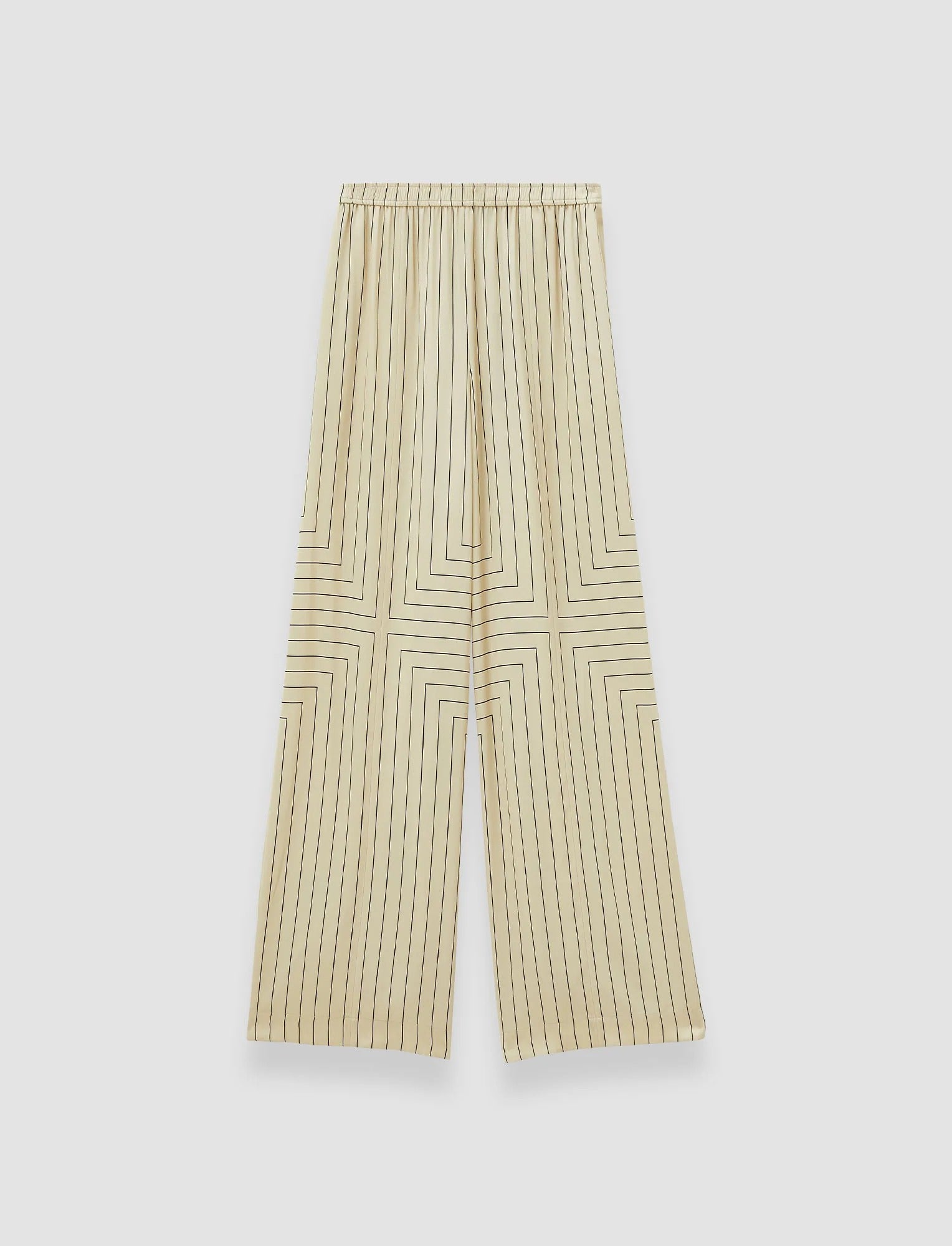Hulin Geometric Print Silk Trousers Affagato
