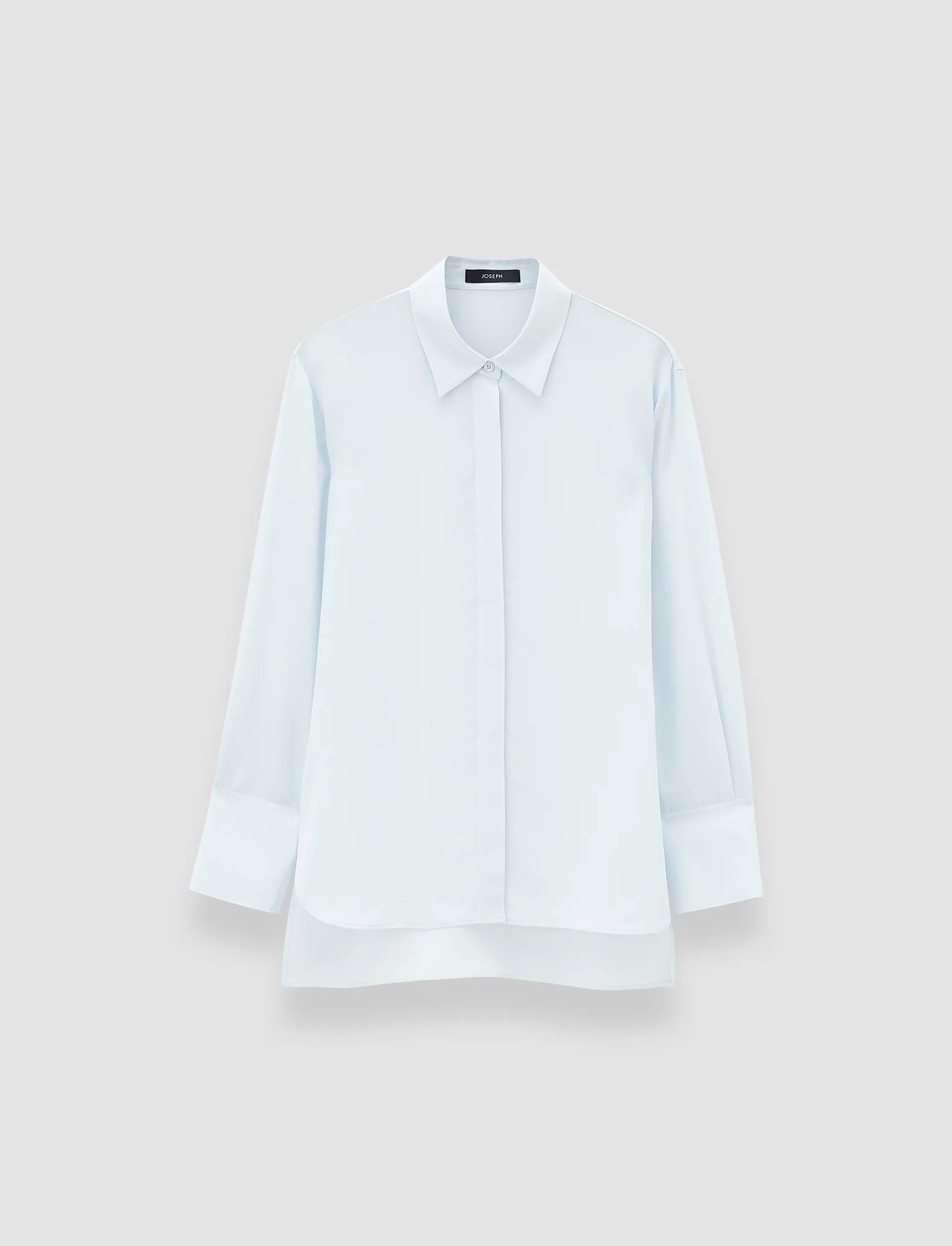 Bold-Blouse-Crepe De Soie Bllue