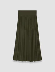 Rabat Pleated Satin Skirt