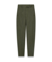 JOSEPH Zen Light Wool Trousers Green