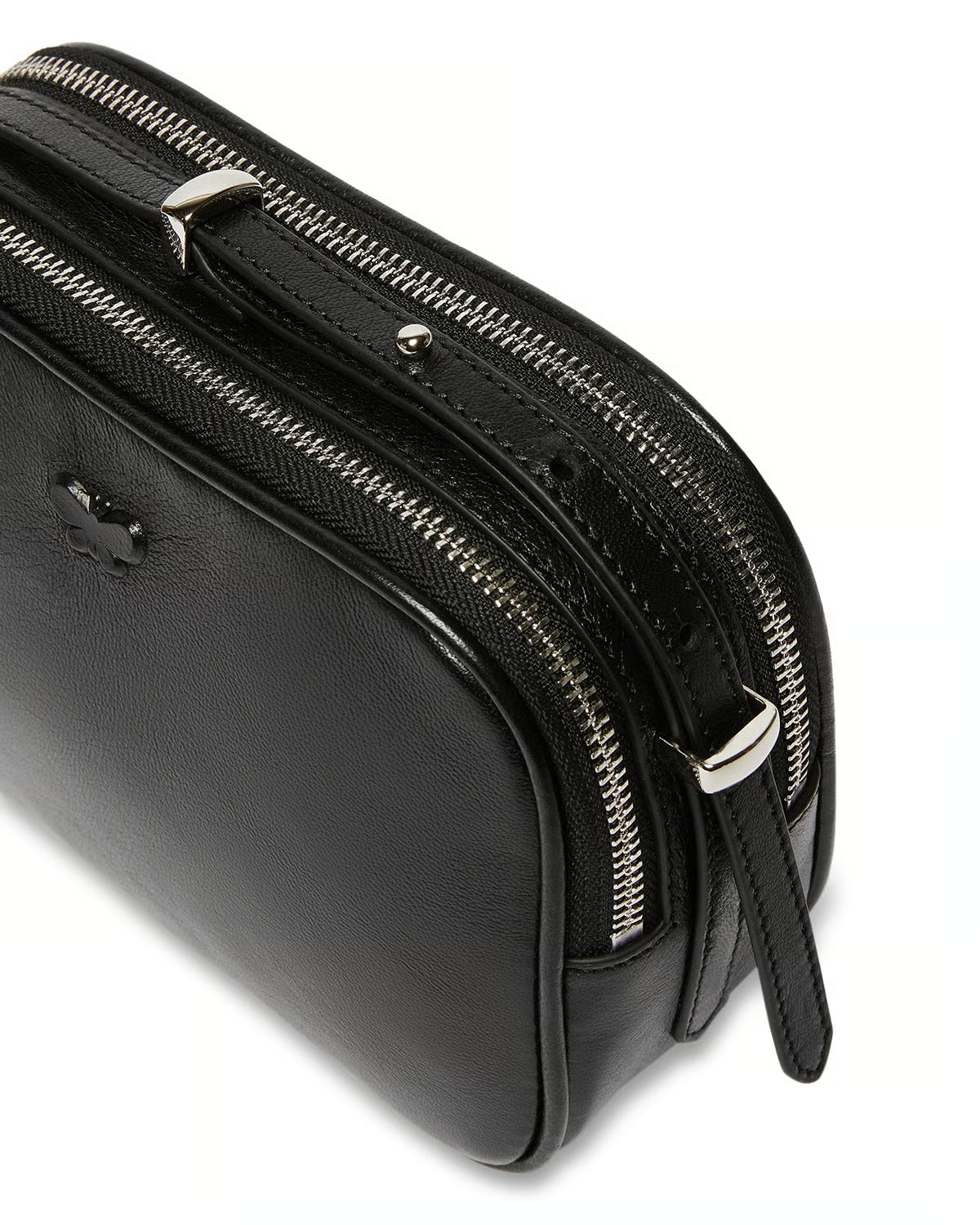 Zeda Leather mini bag - BLACK