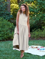 Daphne Popover Sleeveless Shirtdress