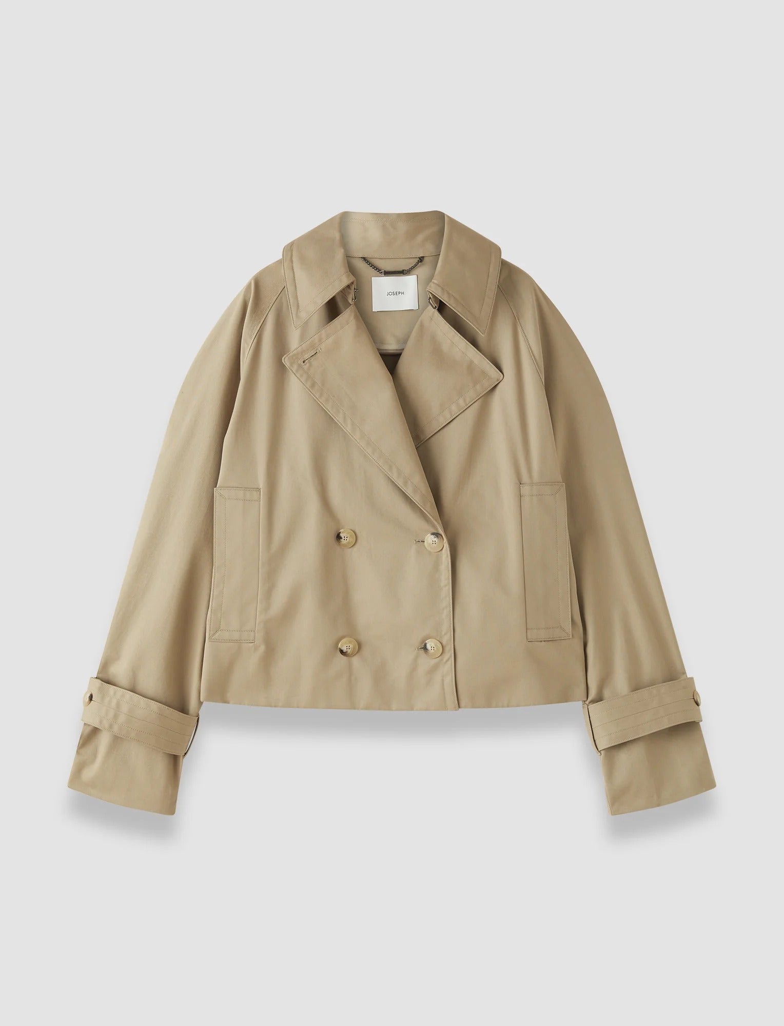 Zago Cotton Trench Jacket Beige