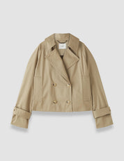 Zago Cotton Trench Jacket Beige