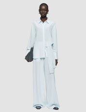 Bold-Blouse-Crepe De Soie Blue