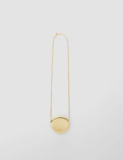 Bean Pendant Necklace Gold