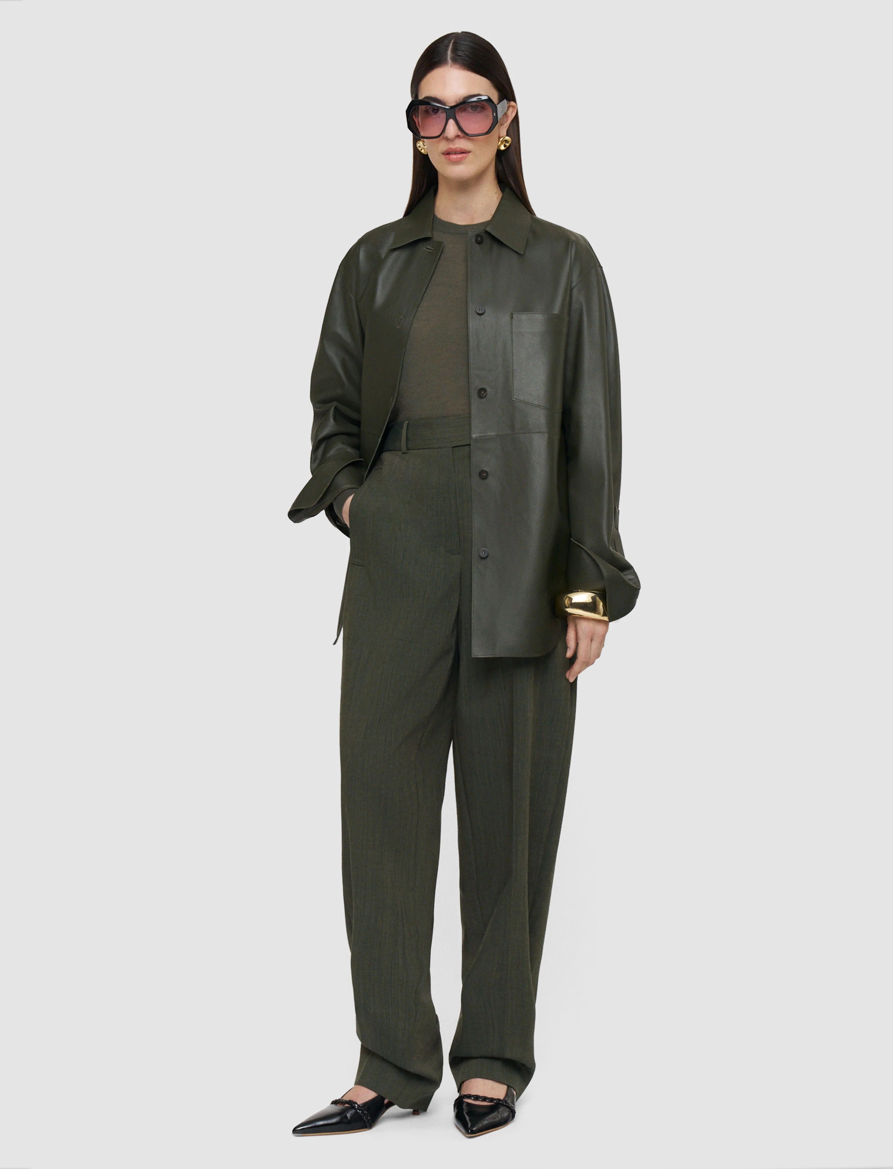 Zen Light Wool Trousers Green