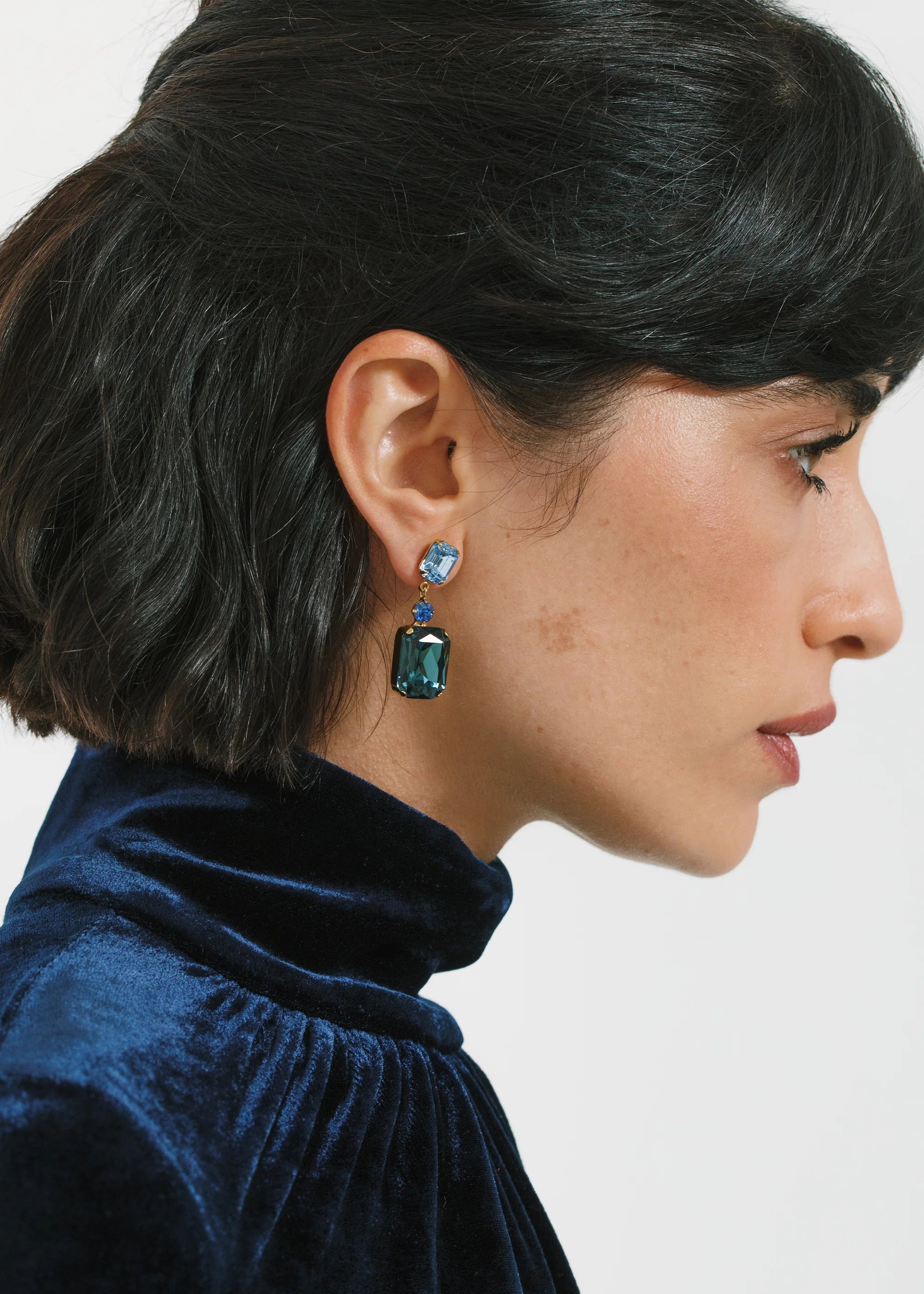 Justine Earrings Sapphire