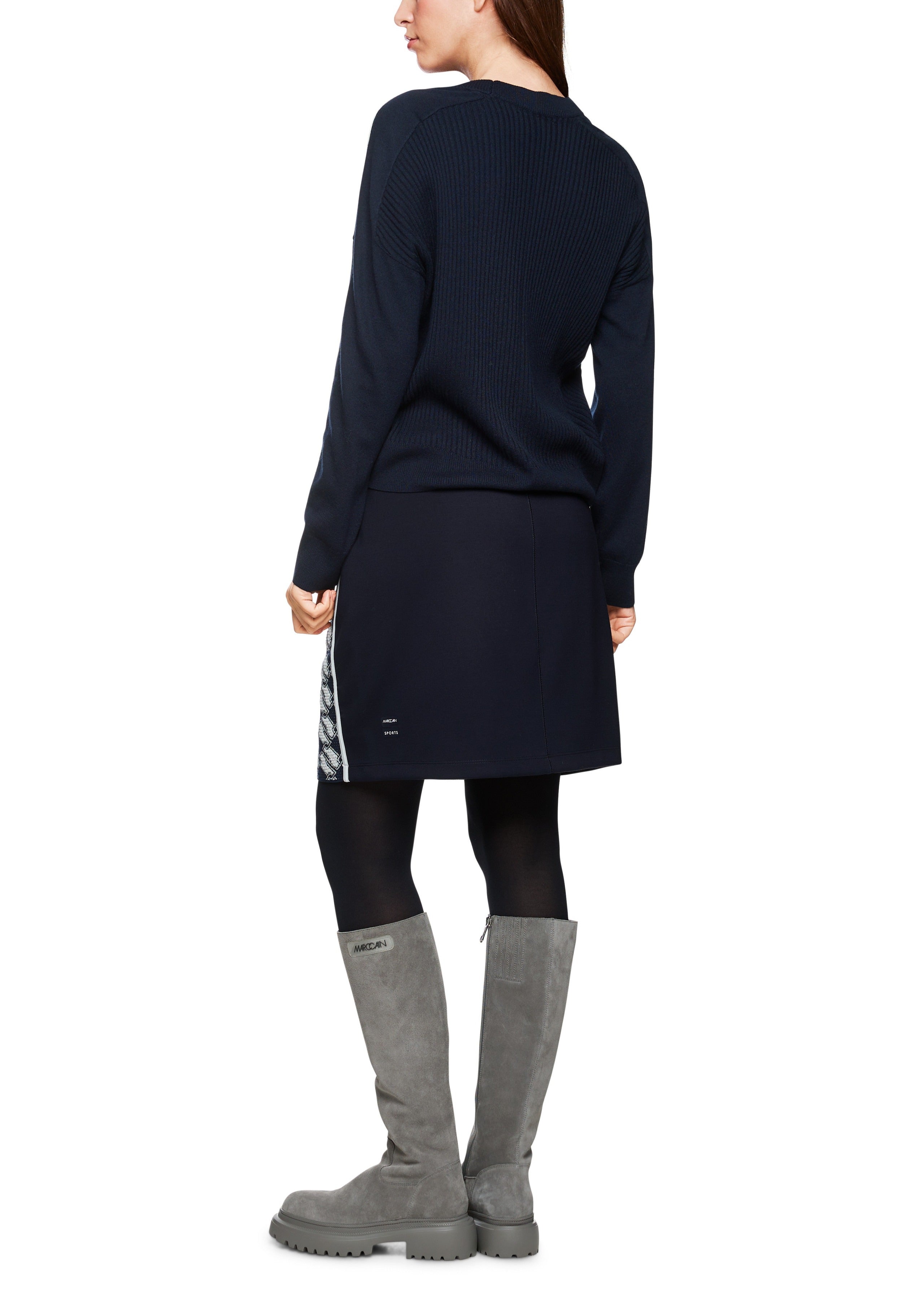 Cropped Sweater Navy