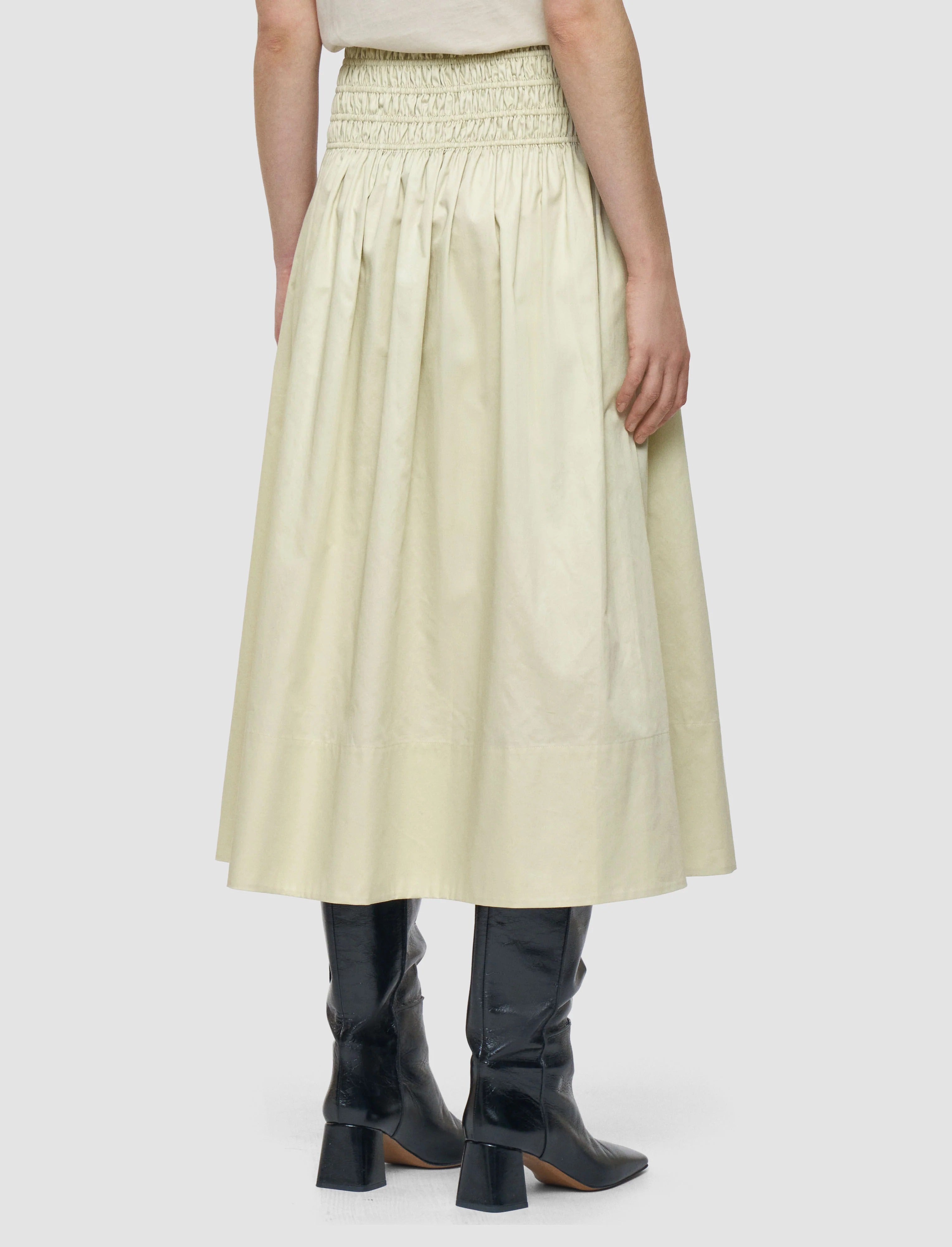 Leonie Cotton Sateen Skirt Affagato
