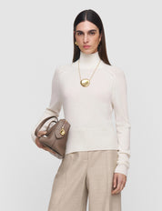 Bean Pendant Necklace Gold