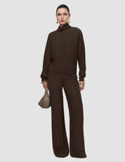 Buick-Blouse-Crepe Brown