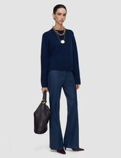 Maple Pure Cashmere Jumper Blue