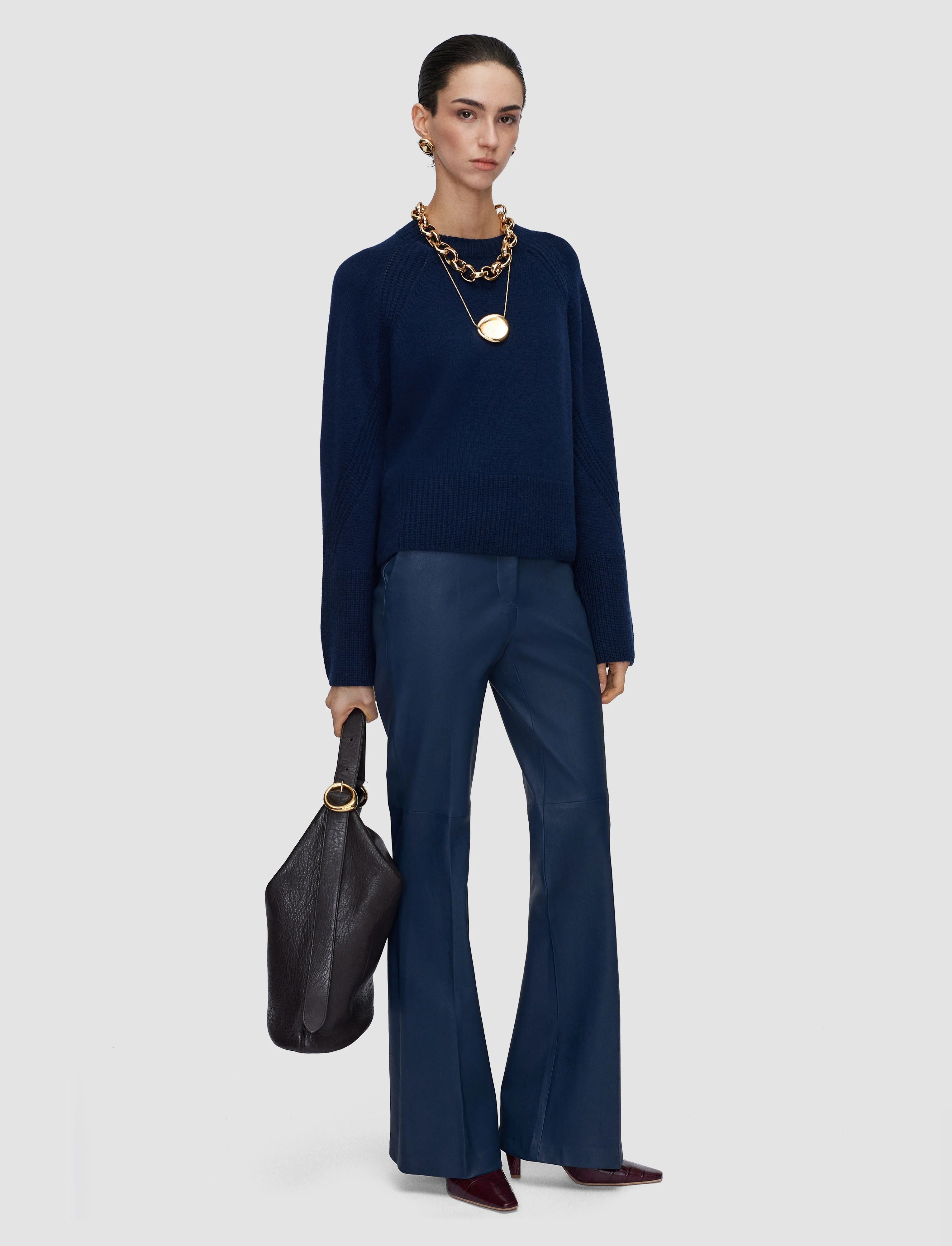 Maple Pure Cashmere Jumper Blue