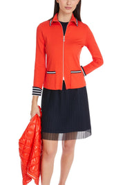 Orange Jacket With Zip