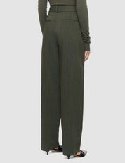 Zen Light Wool Trousers Green