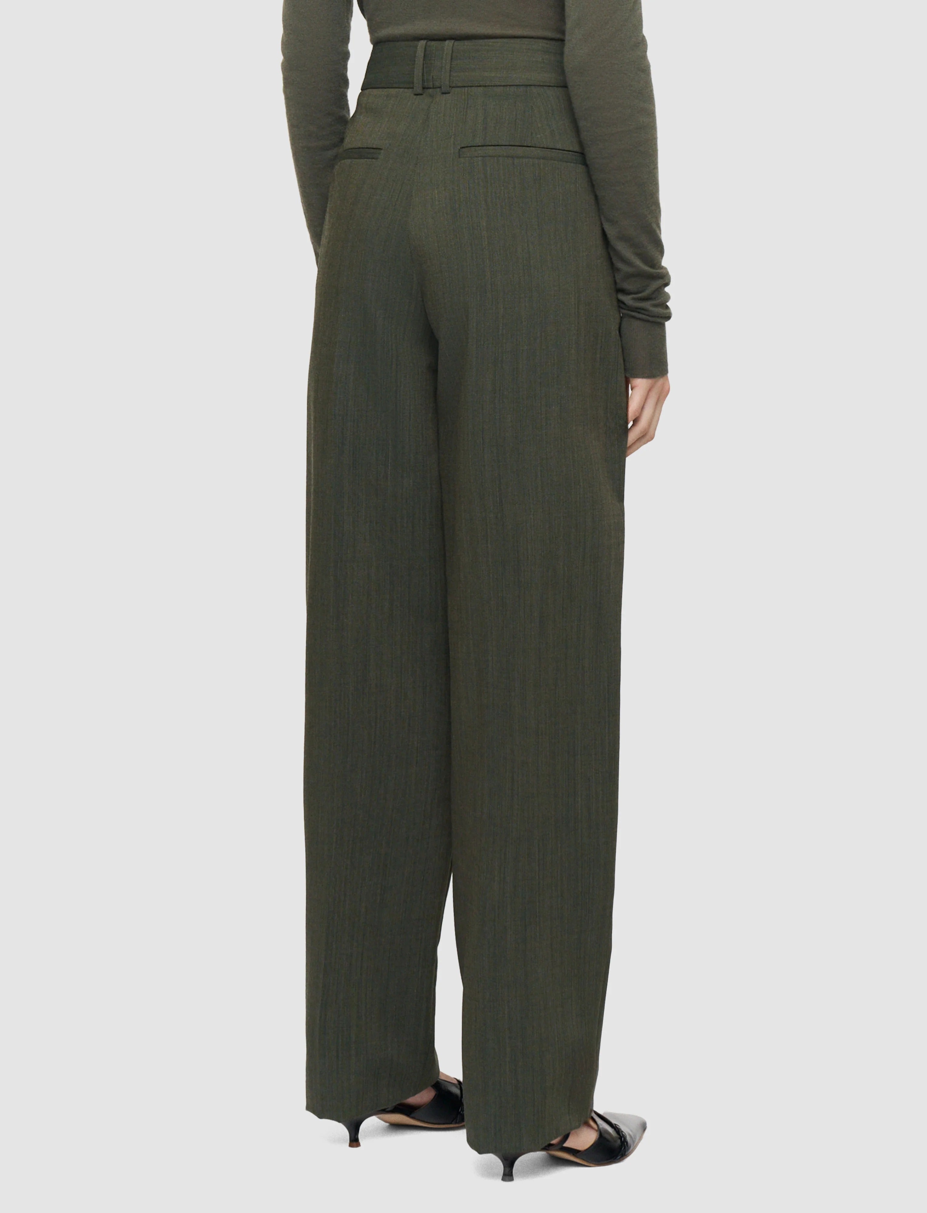 Zen Light Wool Trousers Green