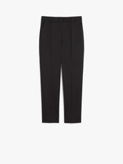 Stretch cotton cigarette trousers