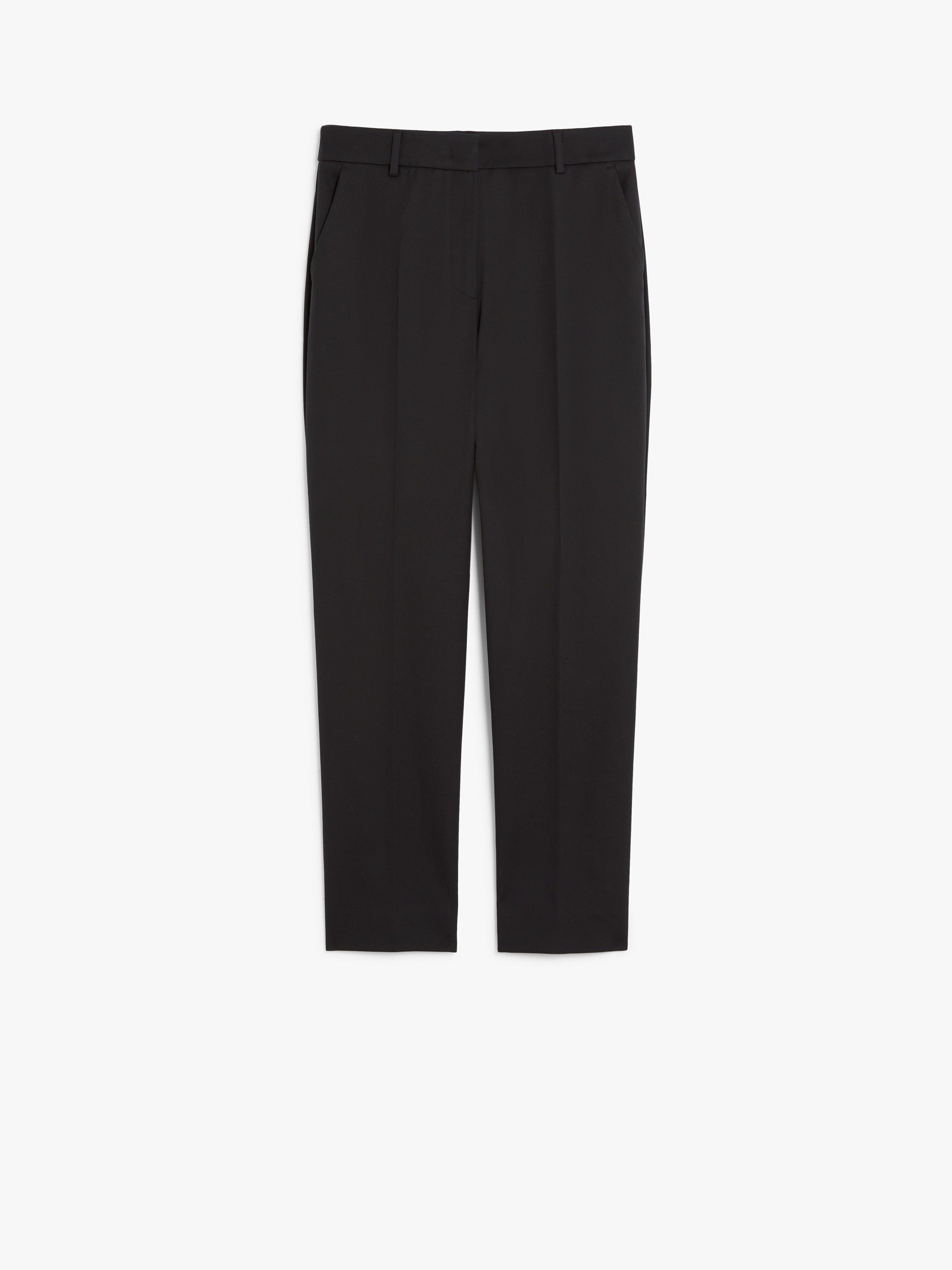 Stretch cotton cigarette trousers