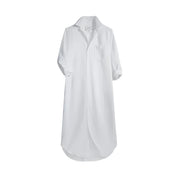 Rory Shirtdress White Tattered Denim