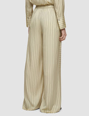 Hulin Geometric Print Silk Trousers Affagato