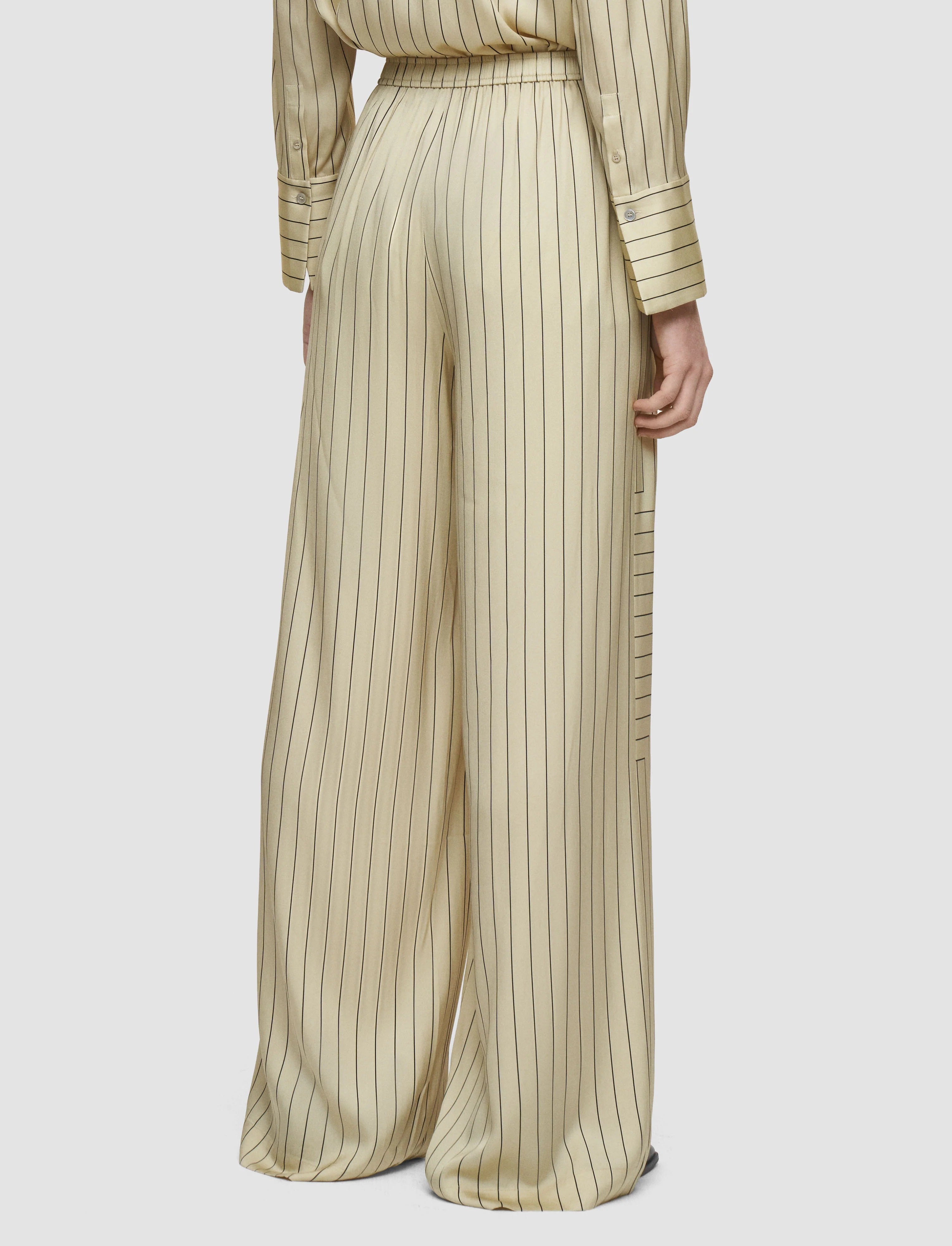 Hulin Geometric Print Silk Trousers Affagato