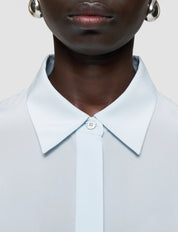 Bold-Blouse-Crepe De Soie Bllue