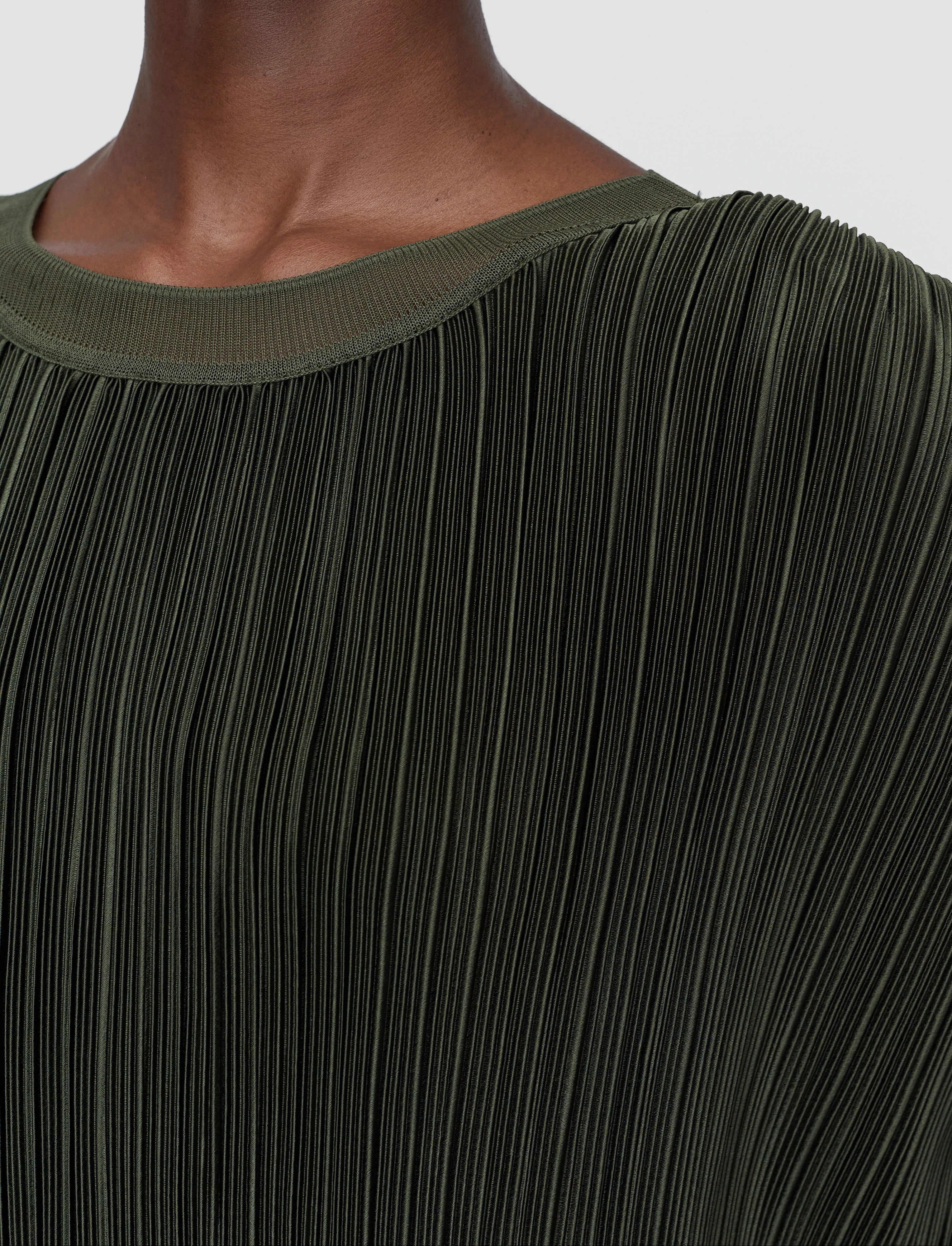 Cedre Pleated Satin Top