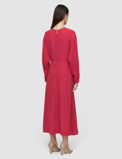 Hills Crepe Dress Mulberry