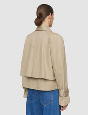 Zago Cotton Trench Jacket Beige