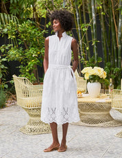 Grace Sleeveless Dress White