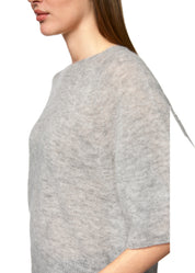 Short-Sleeve Sweater Silver