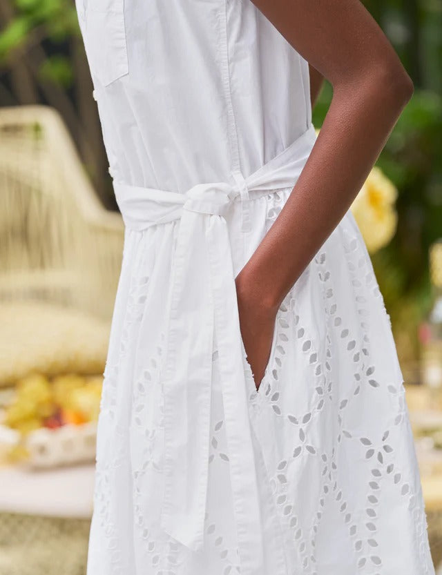 Grace Sleeveless Dress White