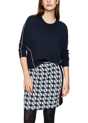Cropped Sweater Navy