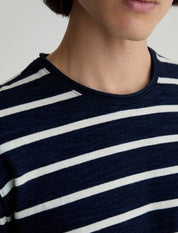 Danny Long-Sleeve Shirt Navy/Natural Stripe