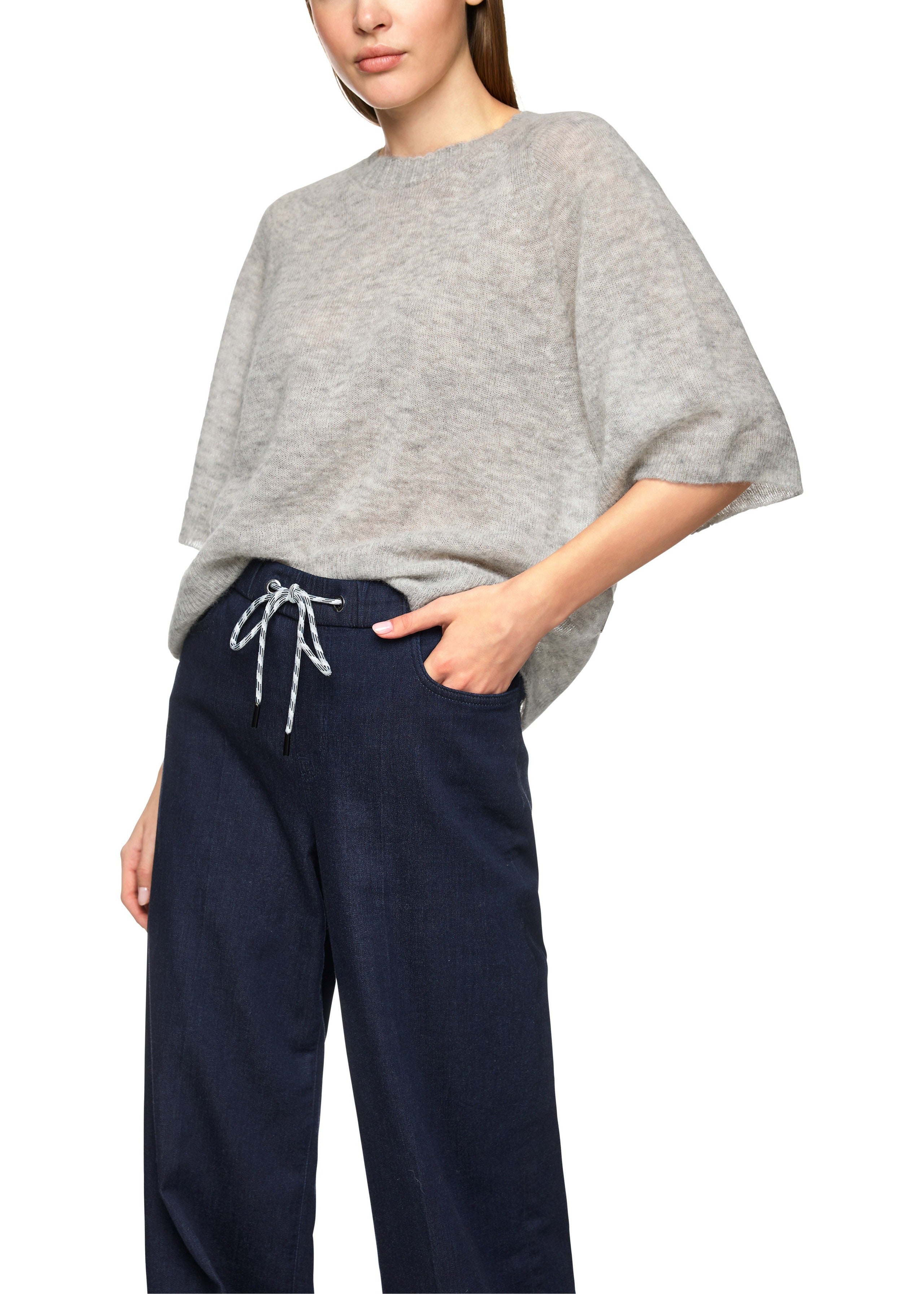 Short-Sleeve Sweater Silver