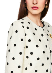 Cropped Jacket Polka Dot