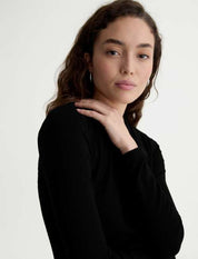 Julia Long-Sleeve Top Super Black