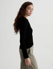 Julia Long-Sleeve Top Super Black