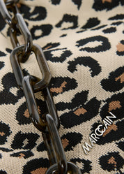Knitted Clutch Leopard