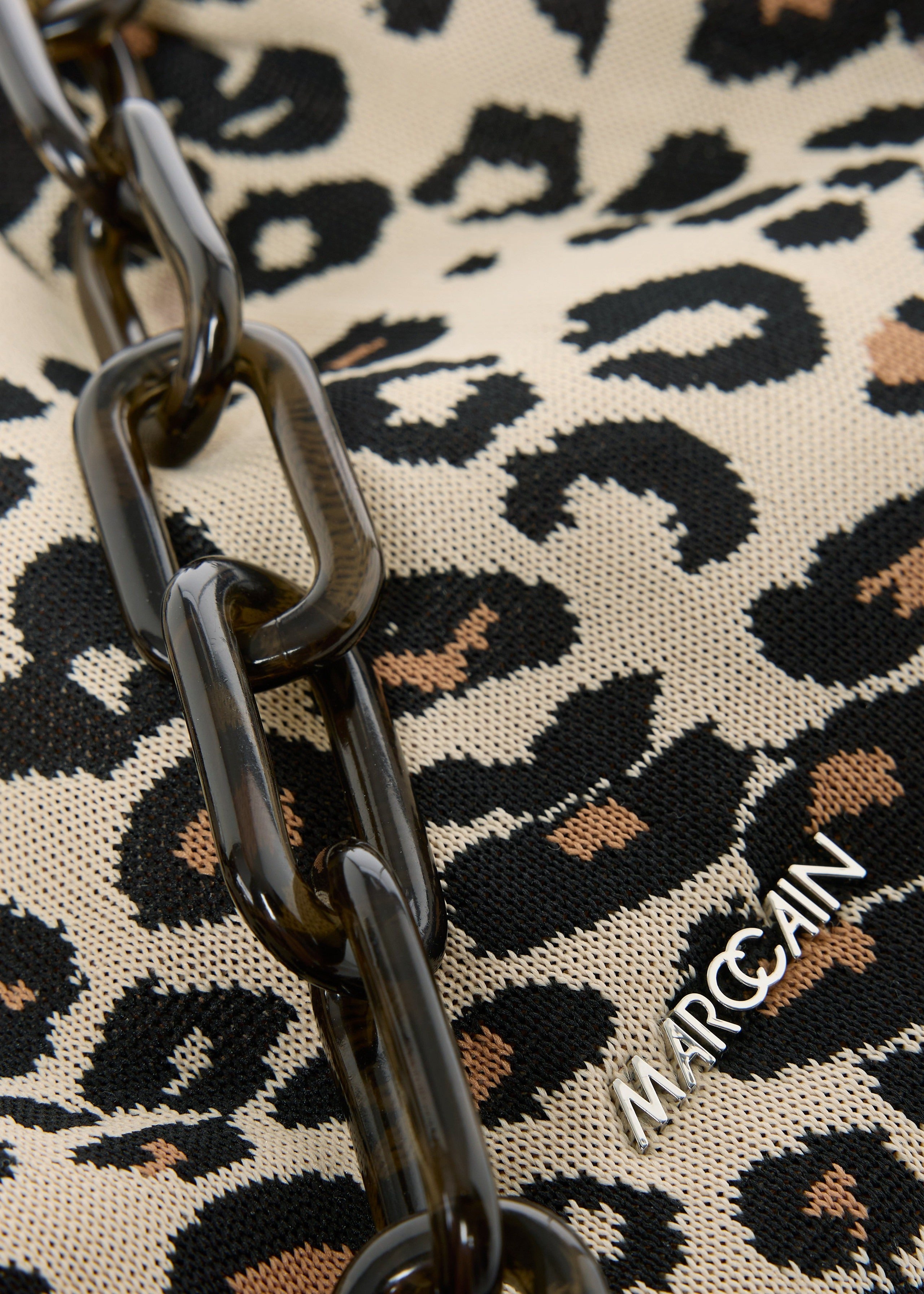 Knitted Clutch Leopard