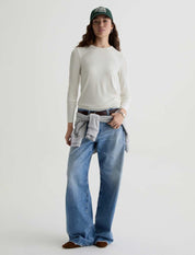 Julia Long-Sleeve Top Heather Powder