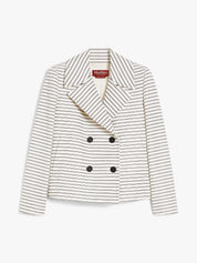 Striped cotton ottoman jacket