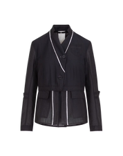 Stand Out Japanese-inspired black organza jacket