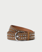 Isaac Cacao/Silver Studded Belt