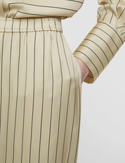 Hulin Geometric Print Silk Trousers Affagato