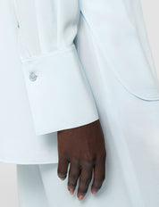 Bold-Blouse-Crepe De Soie Bllue
