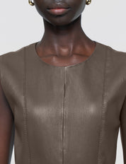 Heidi Leather Stretch Dress