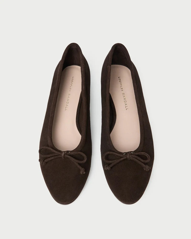 Noelle Brown Suede Ballet Flat