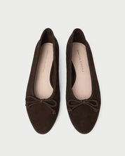 Noelle Brown Suede Ballet Flat